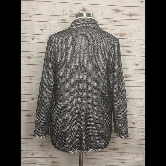 Chico's double-breasted notch collar sweater jacket - Picture 6 of 8